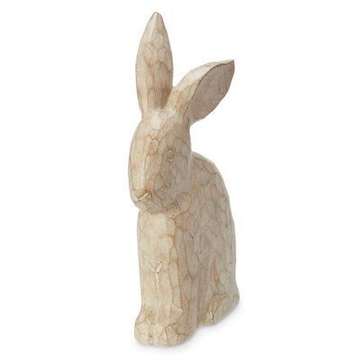 Cream Rabbit Resin Ornament