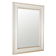 Cream Rectangular Framed Mirror (H)510mm (W)410mm
