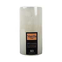 Cream Vanilla cloud Pillar candle