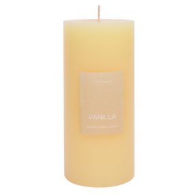 Cream Vanilla Pillar candle Large