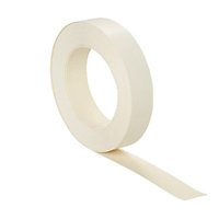 Cream Worktop edging tape, (L)10m (W)22mm