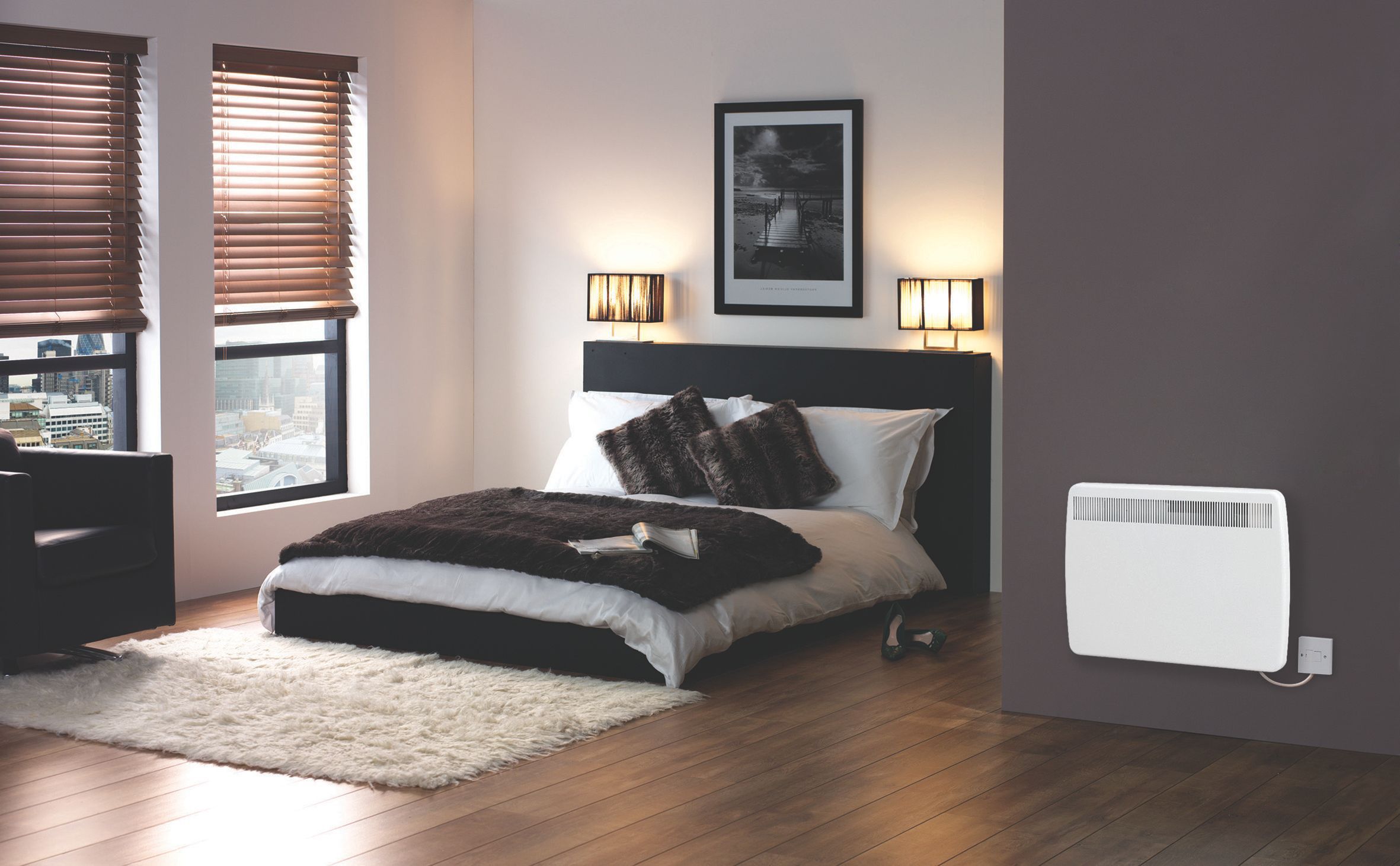 Creda Electric White Panel heater