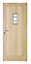 Croft 2 panel Bevelled Glazed Hardwood veneer External Front Door, (H)2032mm (W)813mm