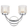 Cromwell Chrome effect Double LED Wall light