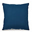 Cross Moroccan blue Cushion (L)3cm x (W)43cm