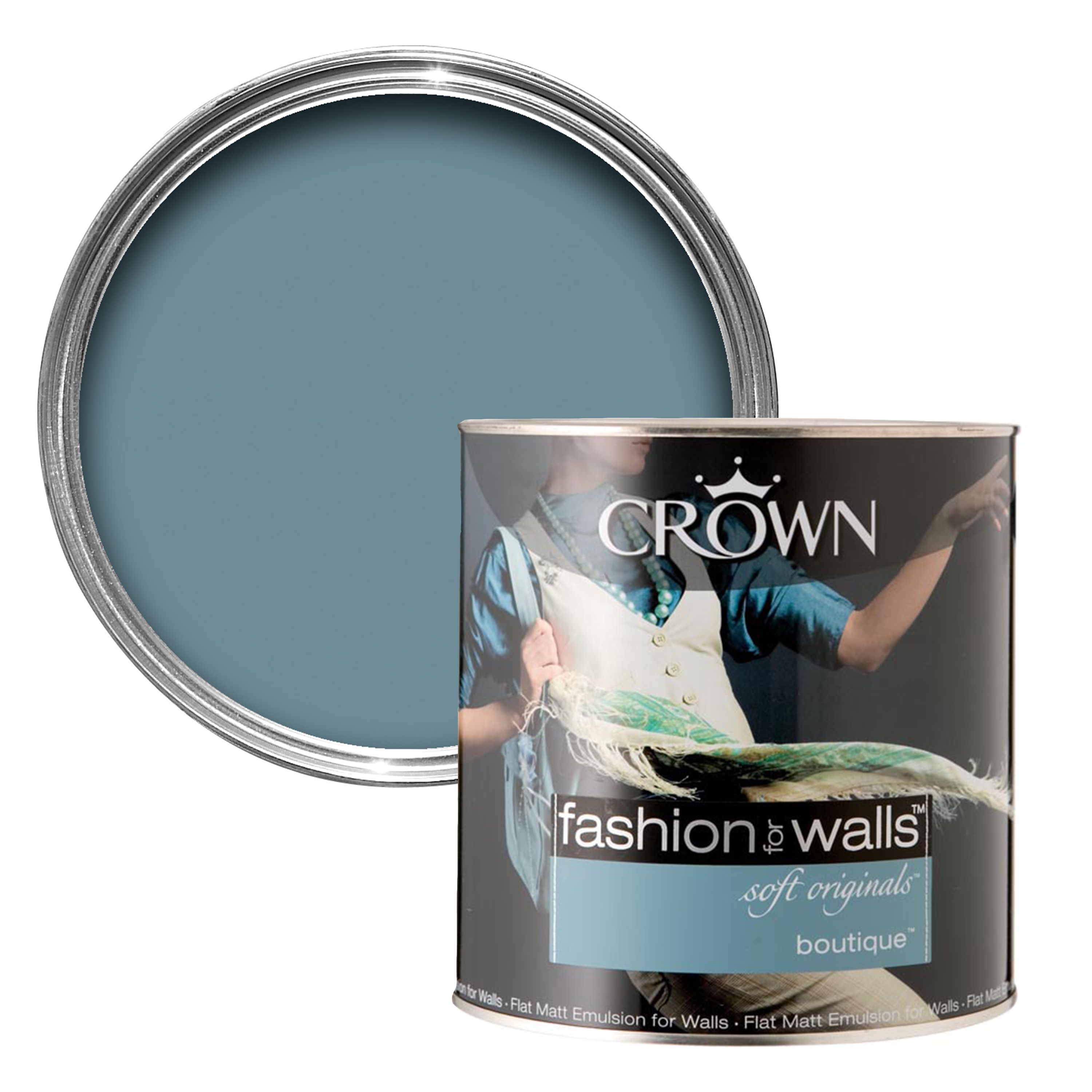Crown Boutique Matt Emulsion paint 2.5L DIY at B&Q