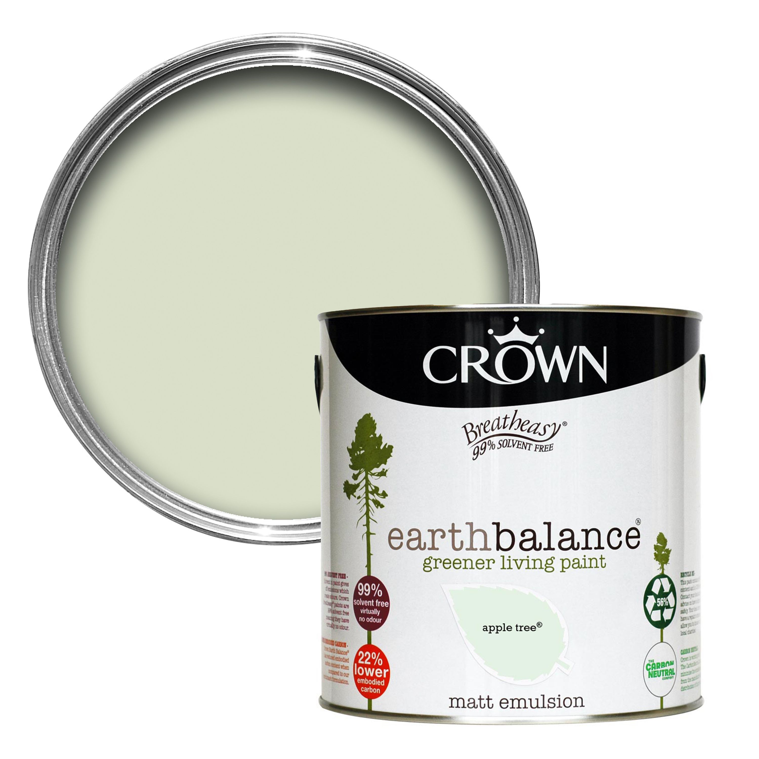 Crown Breatheasy Apple tree Matt Emulsion paint 2.5L DIY at B&Q