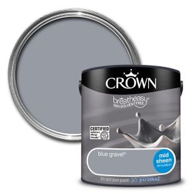 Crown Breatheasy Blue gravel Mid sheen Emulsion paint, 2.5L