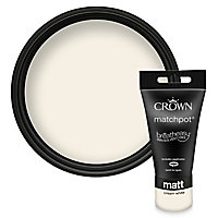 Crown Breatheasy Cream white Matt Emulsion paint, 40ml