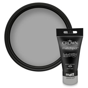 Crown Breatheasy Granite dust Matt Emulsion paint, 40ml