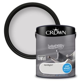Crown Breatheasy Spotlight Mid sheen Emulsion paint, 5L