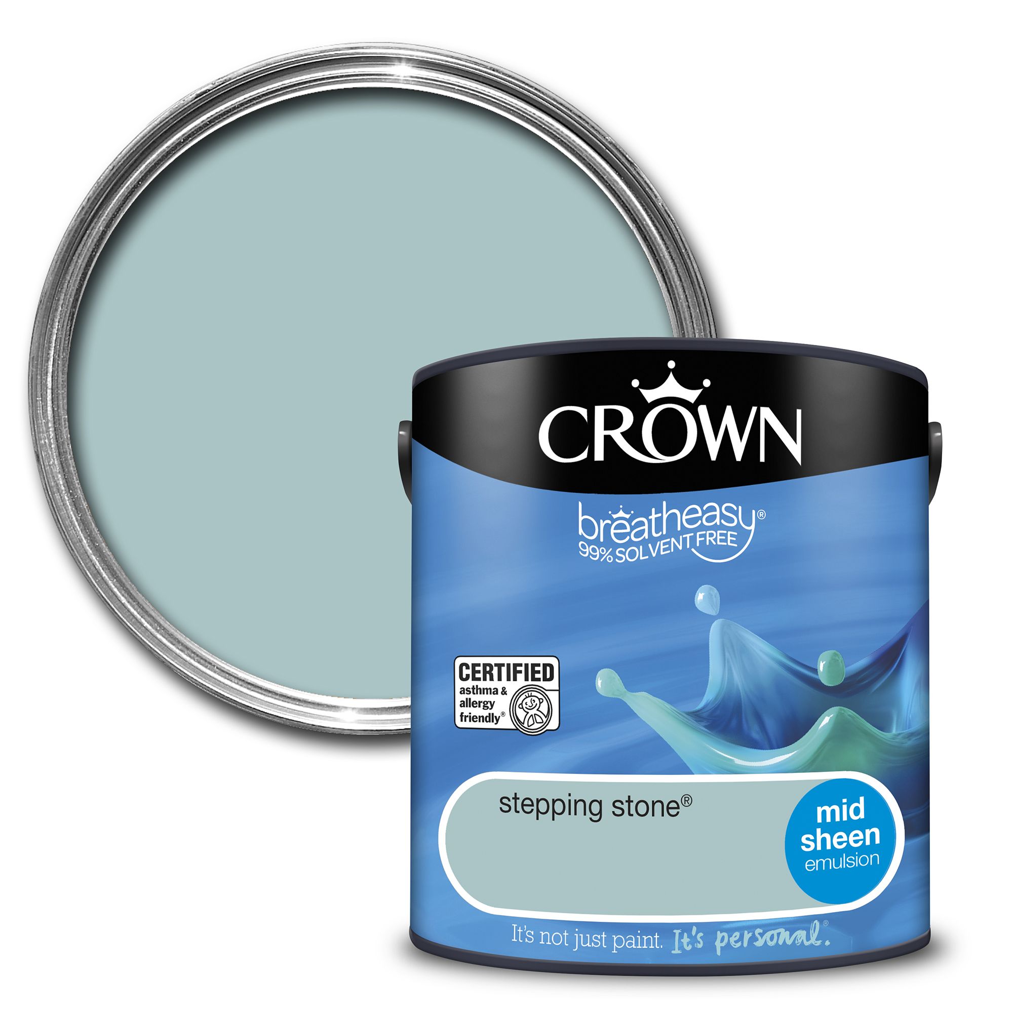 Crown Breatheasy Stepping Stone Mid Sheen Emulsion Paint 2 5l Diy At B Q