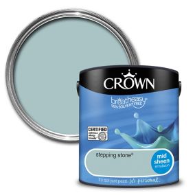 Crown Breatheasy Stepping stone Mid sheen Emulsion paint, 2.5L