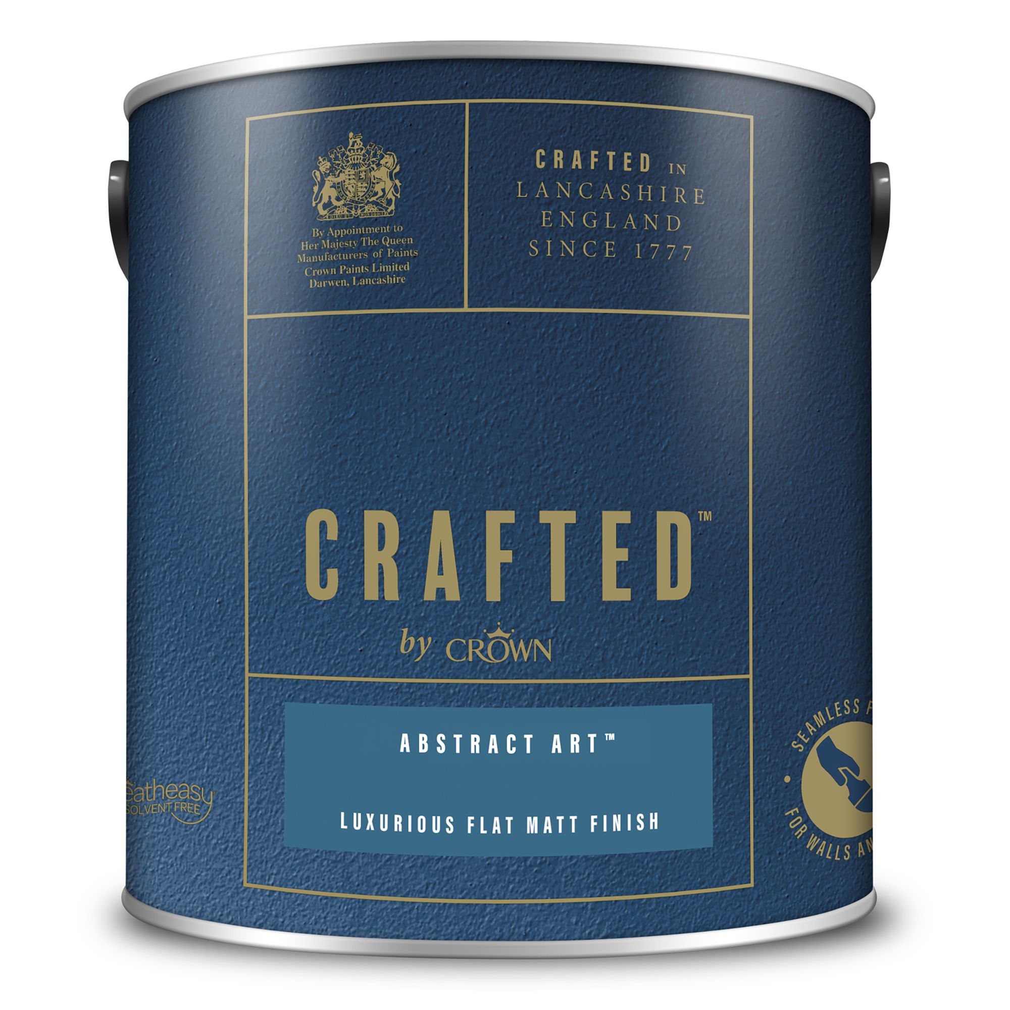 Crown Crafted Abstract Art Flat matt Multi-surface Emulsion paint, 2.5L