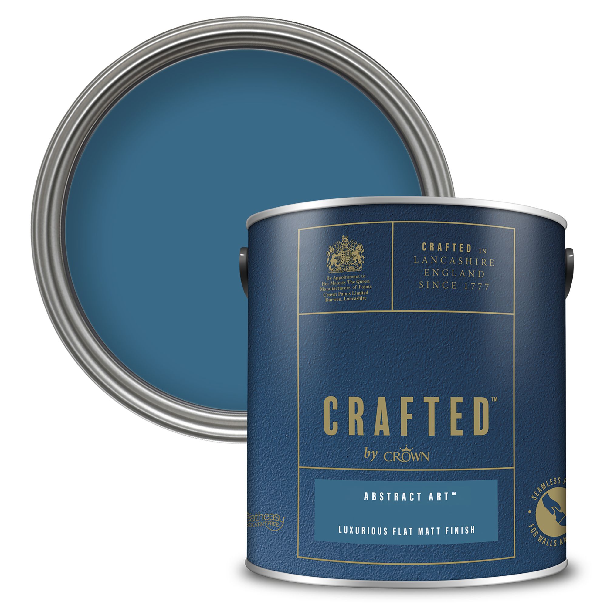 Crown Crafted Abstract Art Flat matt Multi-surface Emulsion paint, 2.5L