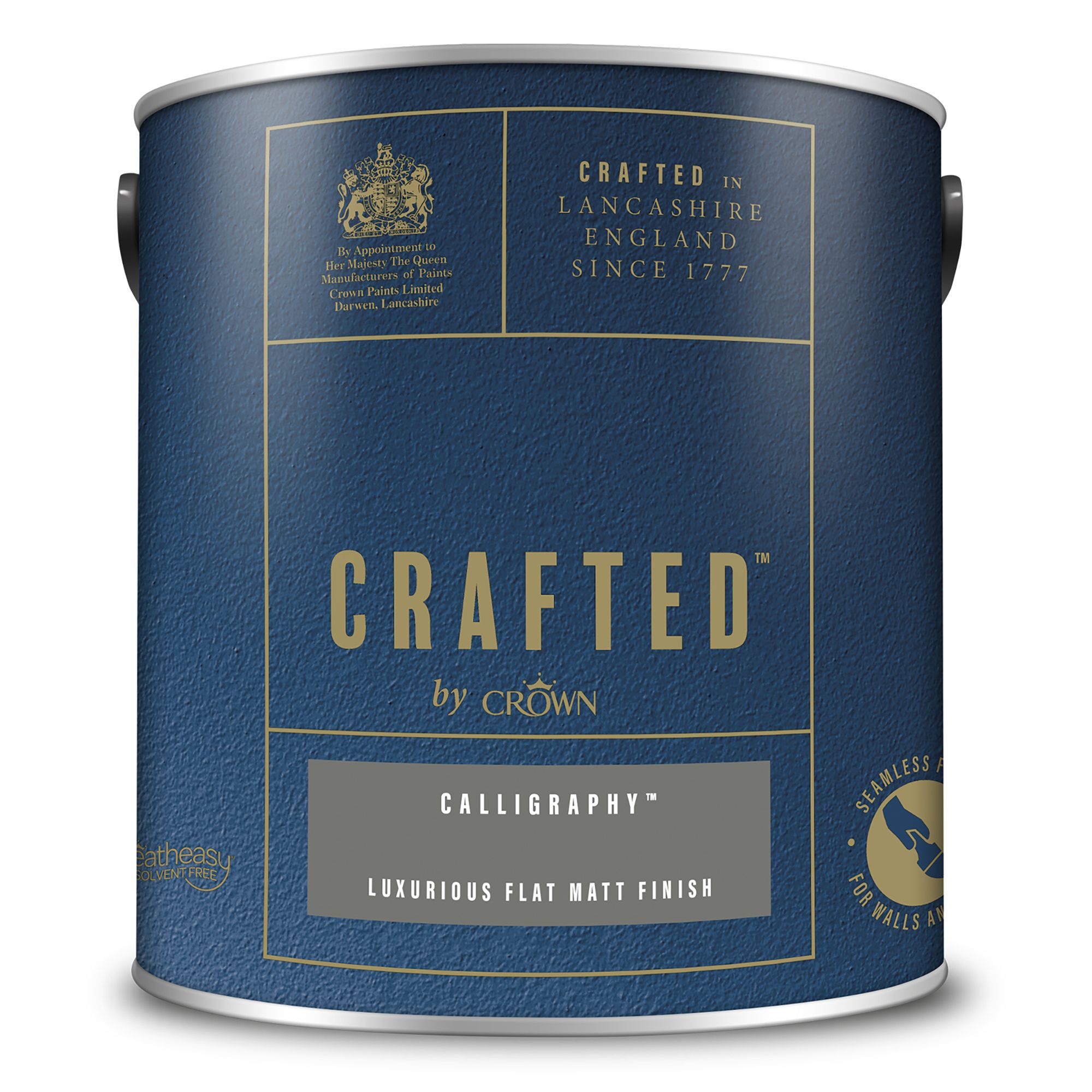 Crown Crafted Calligraphy Flat matt Multi-surface Emulsion paint, 2.5L