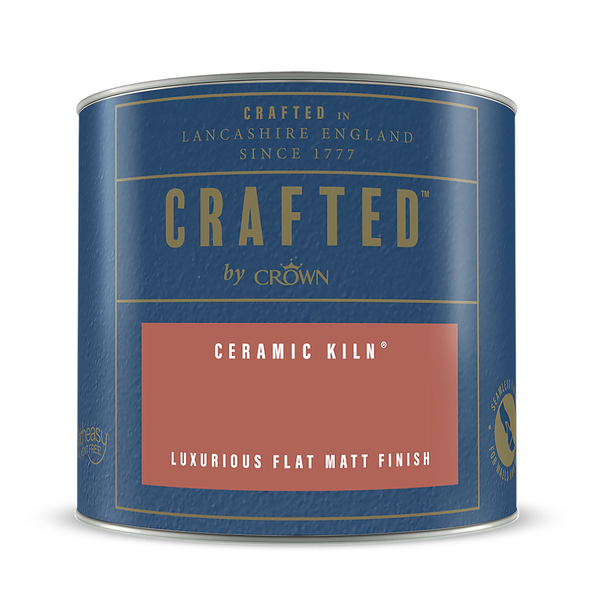 Crown Crafted Ceramic Kiln Flat matt Multi-surface Emulsion paint, 125ml Tester pot