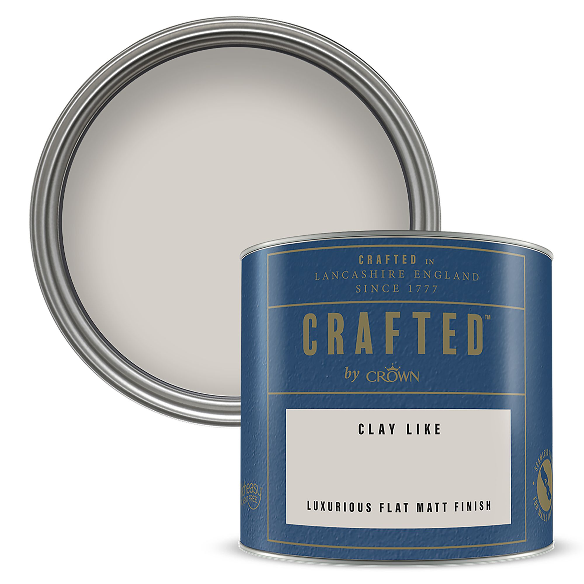 Crown Crafted Clay Like Flat matt Multi-surface Emulsion paint, 125ml Tester pot