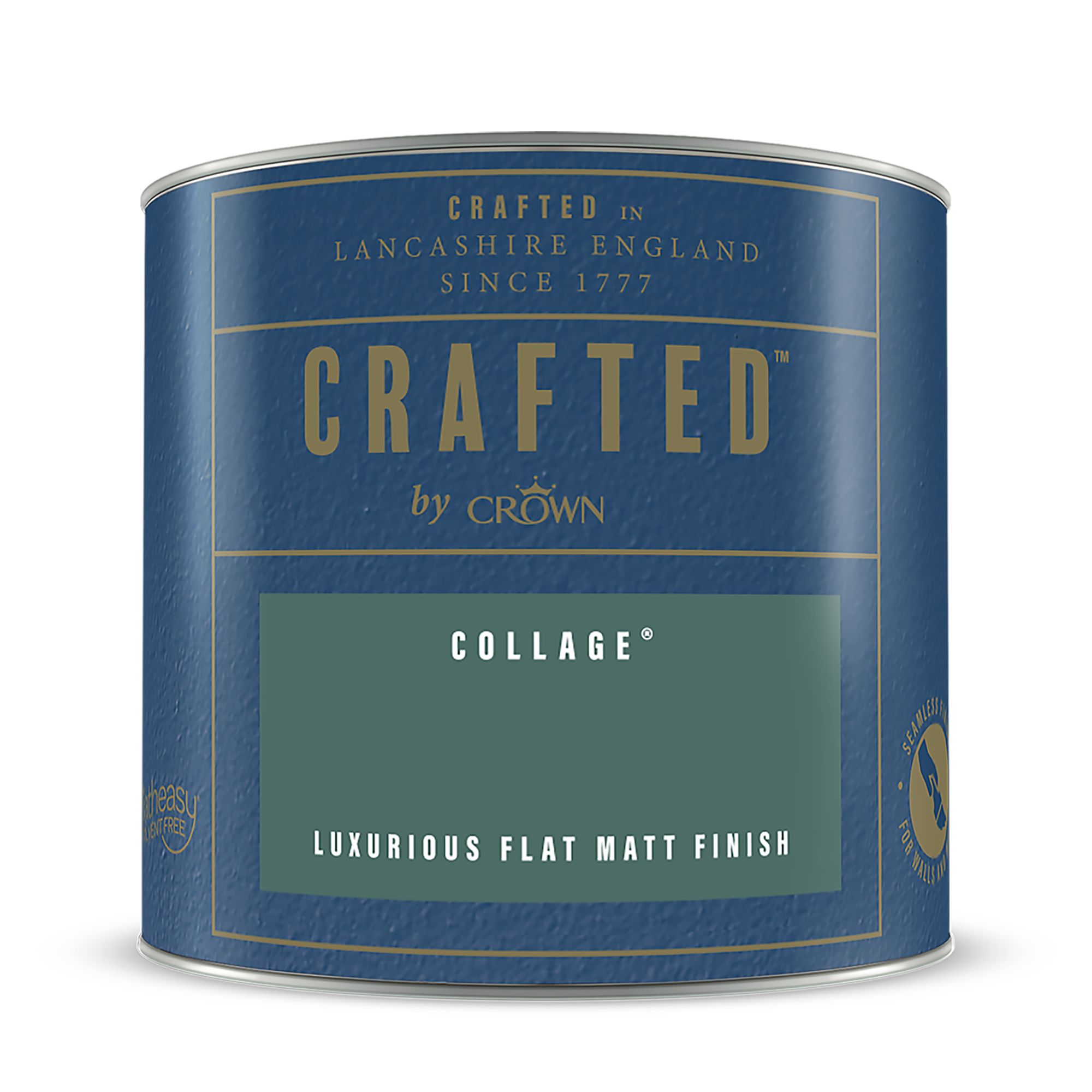Crown Crafted Collage Flat matt Multi-surface Emulsion paint, 125ml Tester pot
