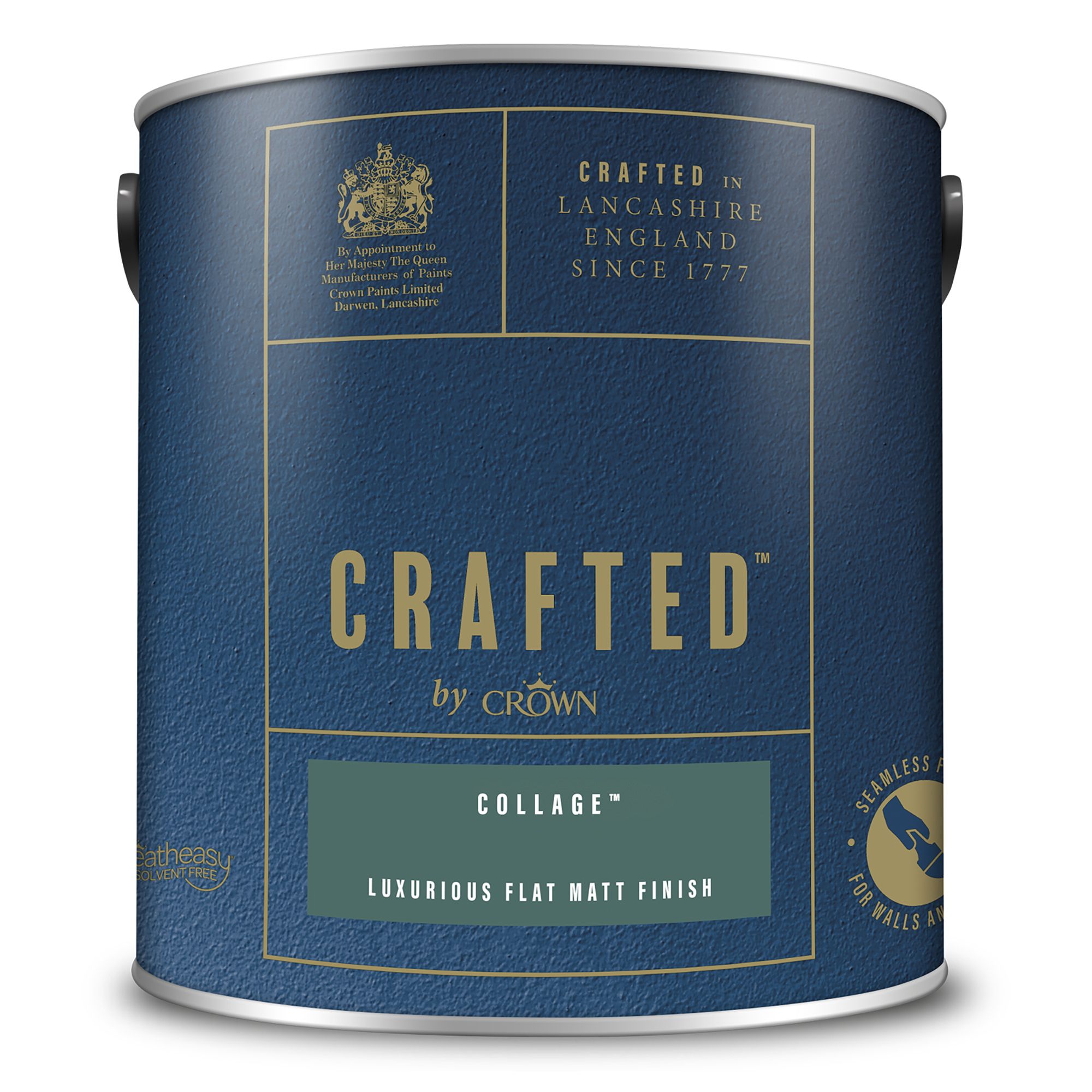 Crown Crafted Collage Flat matt Multi-surface Emulsion paint, 2.5L