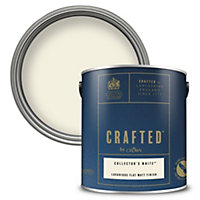 Crown Crafted Collector's White Matt Emulsion paint, 2.5L