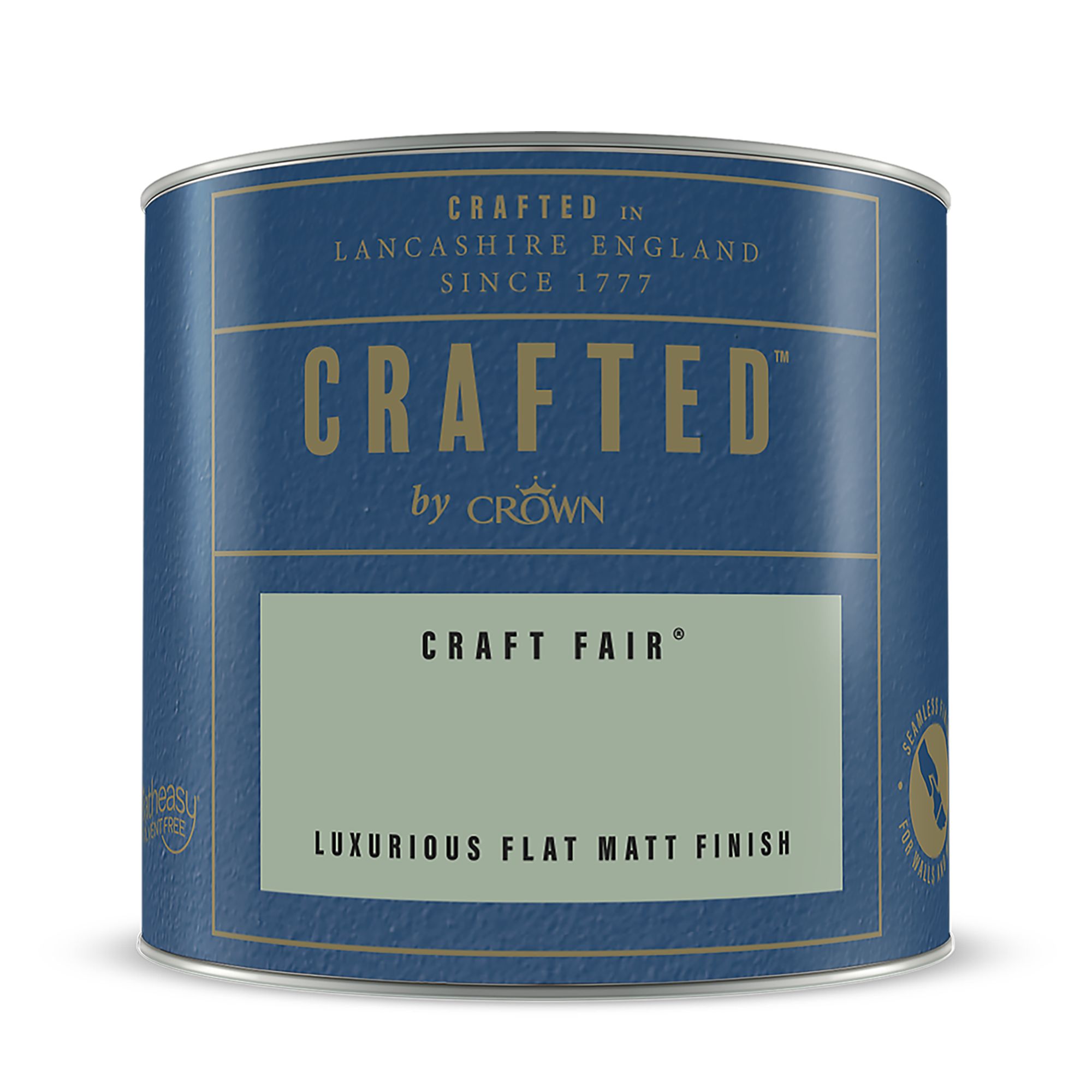 Crown Crafted Craft Fair Flat matt Multi-surface Emulsion paint, 125ml Tester pot
