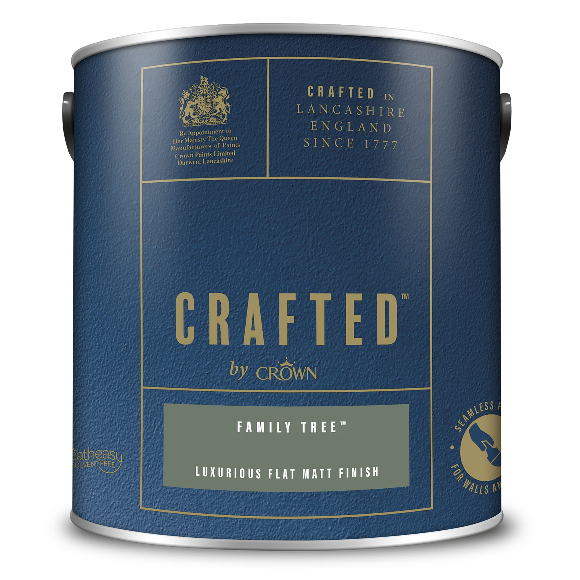 Crown Crafted Family Tree Flat matt Multi-surface Emulsion paint, 2.5L