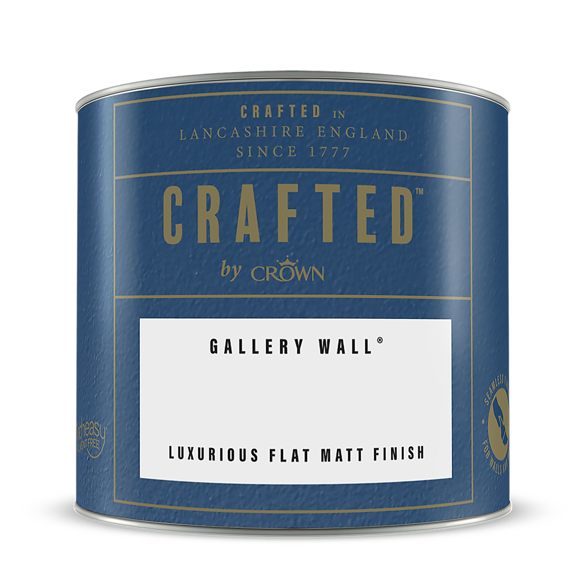 Crown Crafted Gallery Wall Flat matt Multi-surface Emulsion paint, 125ml Tester pot