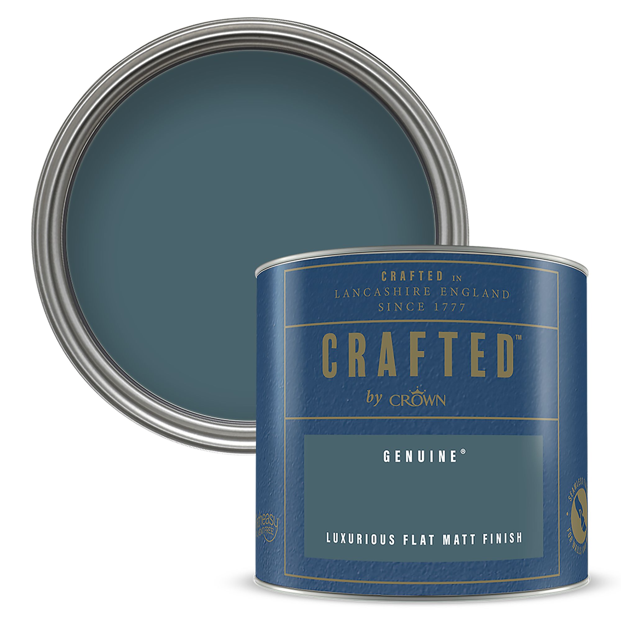 Crown Crafted Genuine Flat matt Multi-surface Emulsion paint, 125ml Tester pot