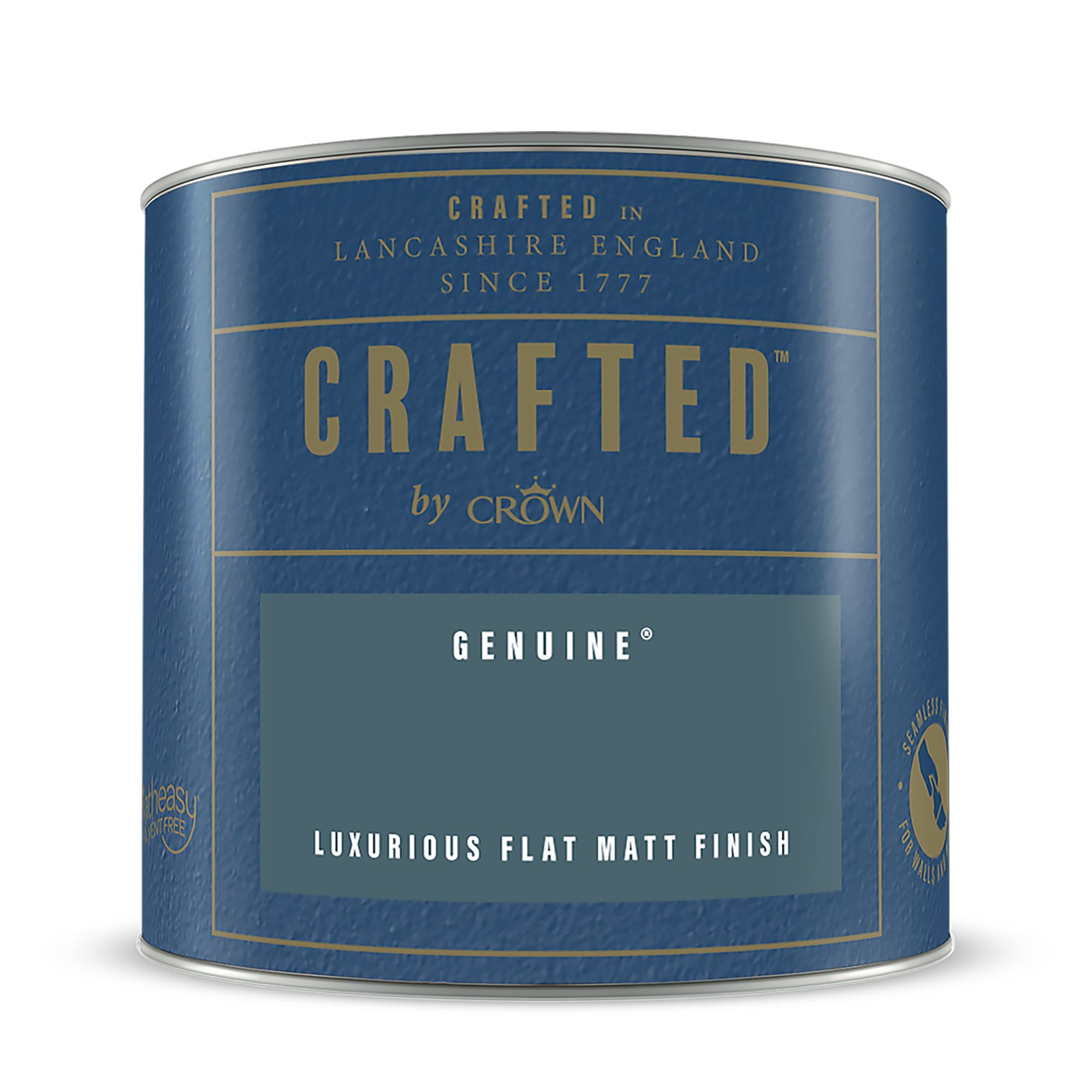 Crown Crafted Genuine Flat matt Multi-surface Emulsion paint, 125ml Tester pot
