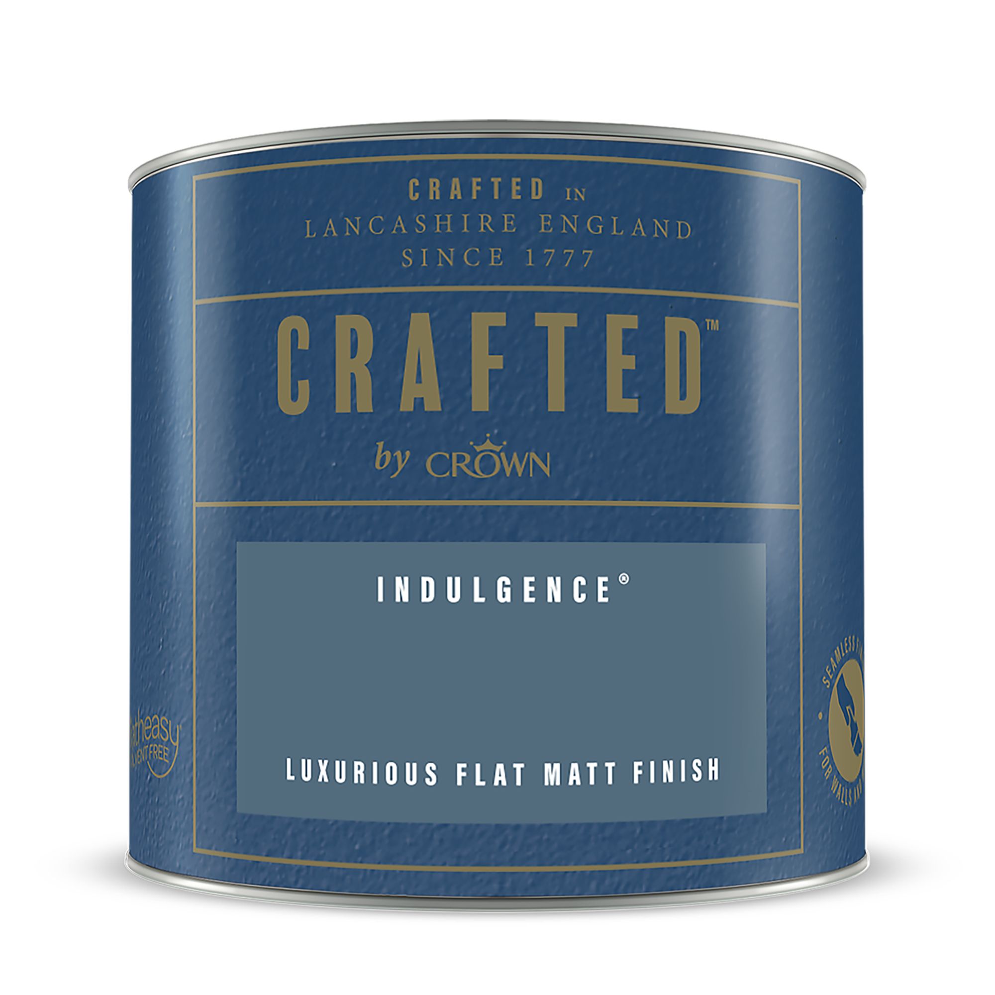 Crown Crafted Indulgence Flat matt Multi-surface Emulsion paint, 125ml Tester pot