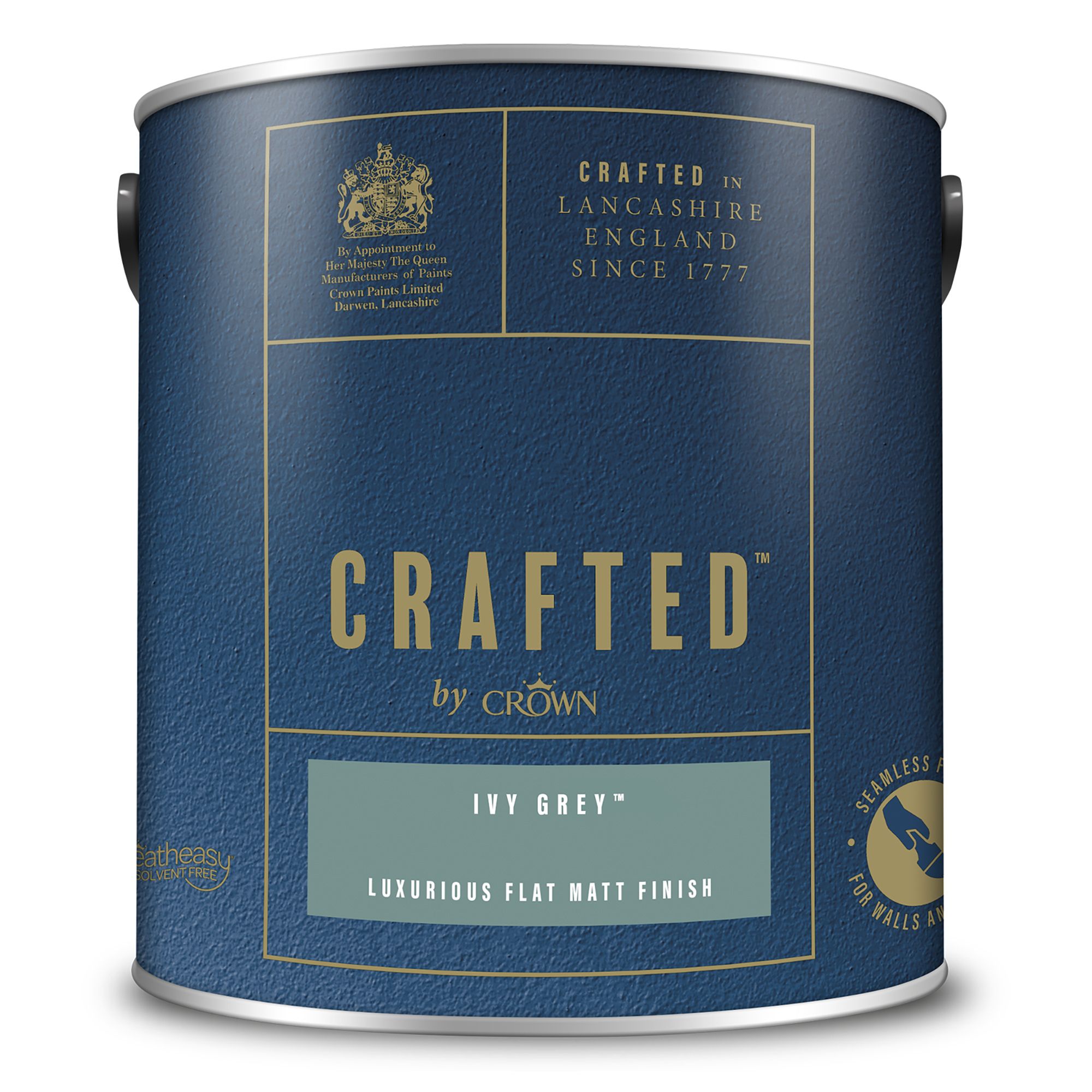 Crown Crafted Ivy Grey Matt Emulsion paint, 2.5L