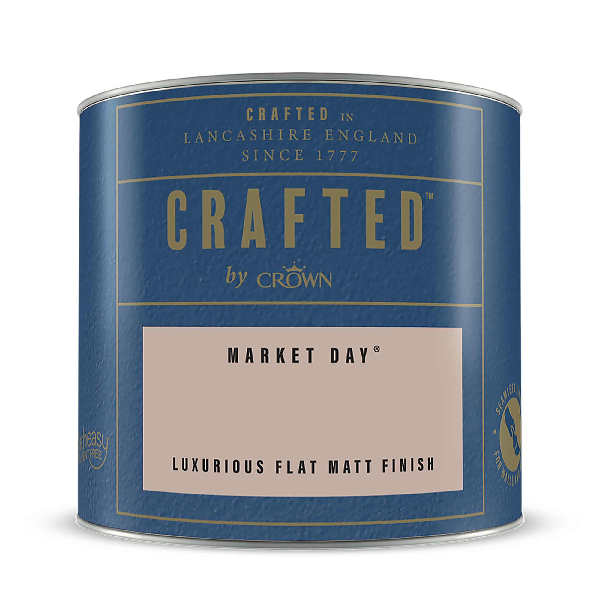 Crown Crafted Market Day Flat matt Multi-surface Emulsion paint, 125ml Tester pot