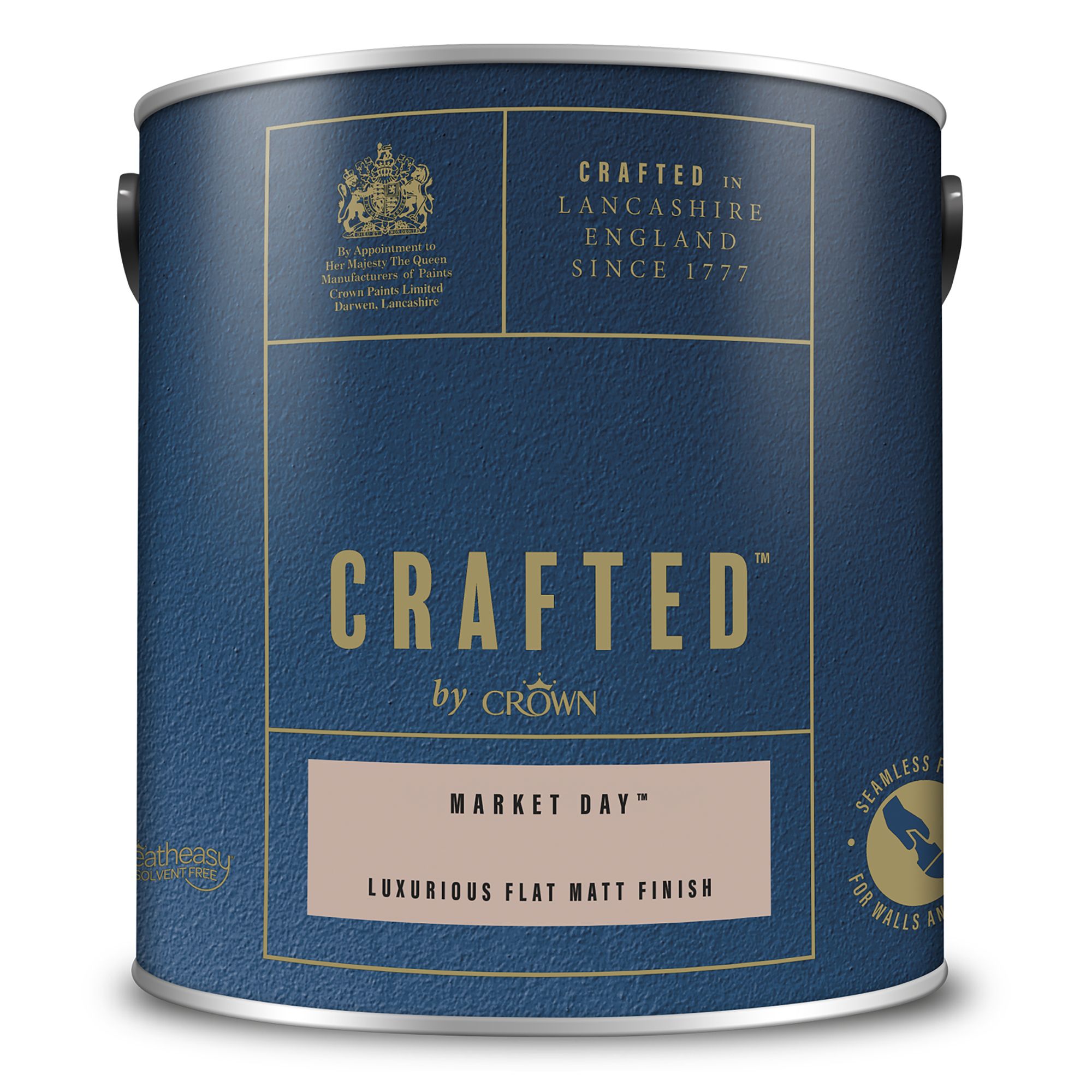 Crown Crafted Market Day Flat matt Multi-surface Emulsion paint, 2.5L