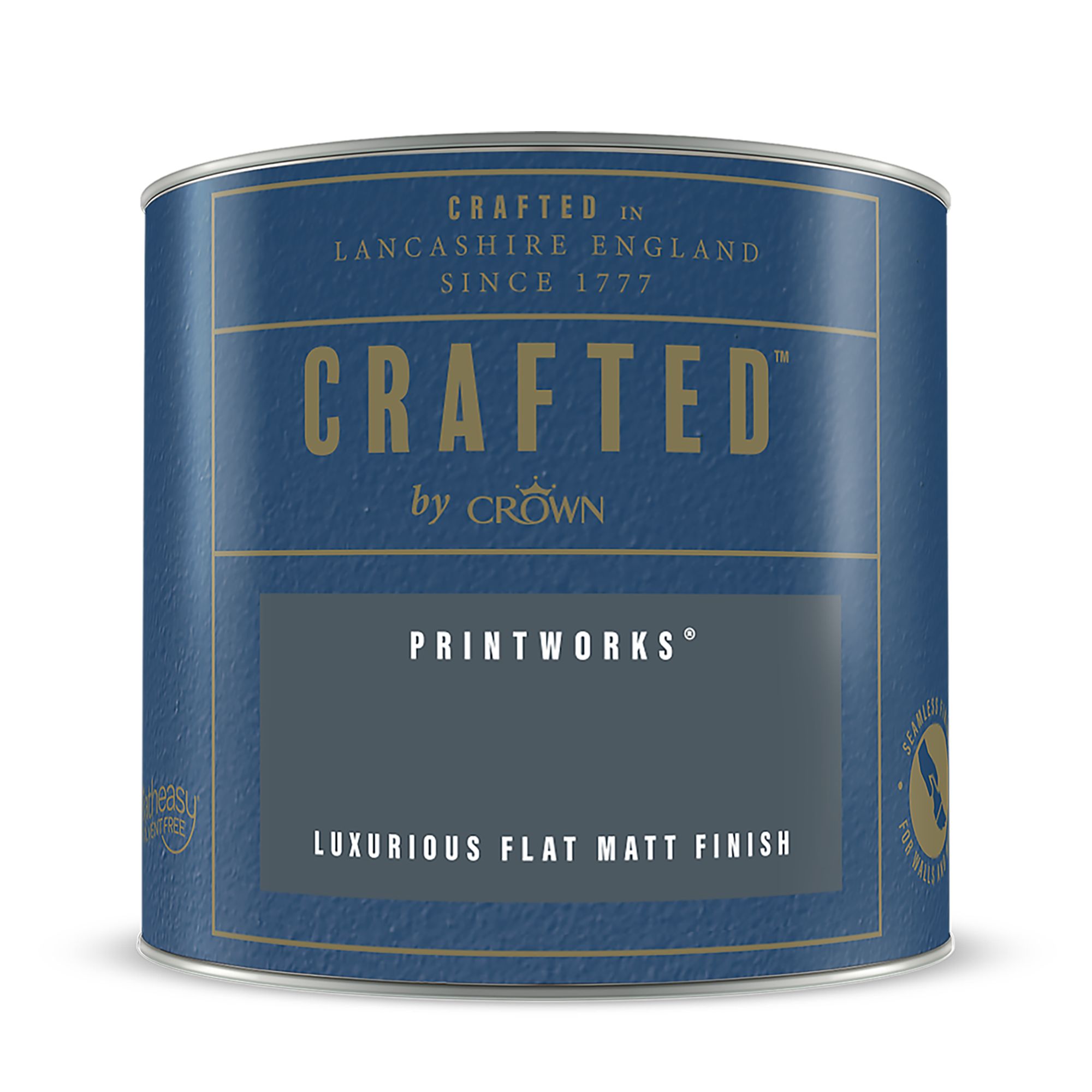 Crown Crafted Printworks Flat matt Multi-surface Emulsion paint, 125ml Tester pot