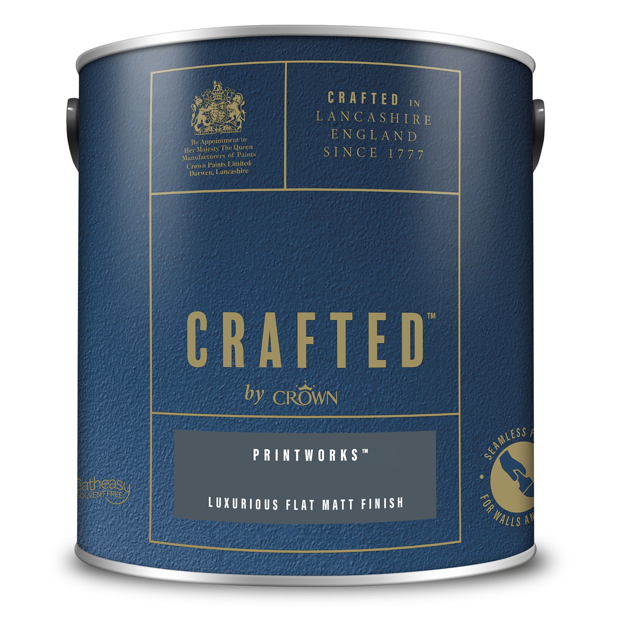 Crown Crafted Printworks Flat matt Multi-surface Emulsion paint, 2.5L