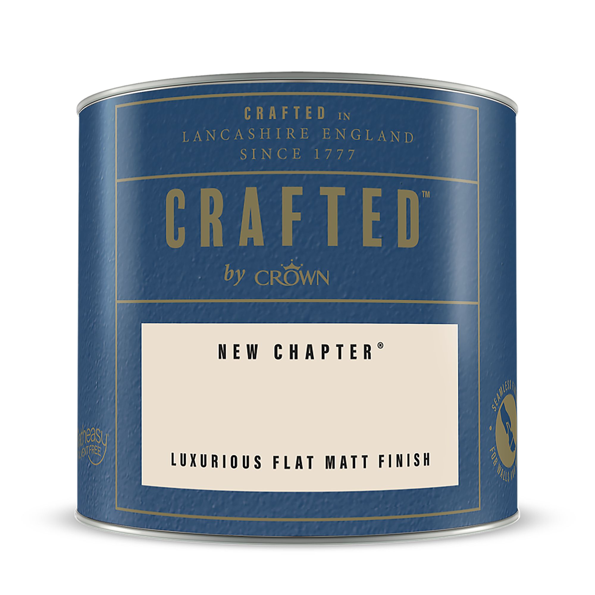 Crown Crafted Quiet Space Flat matt Multi-surface Emulsion paint, 125ml Tester pot