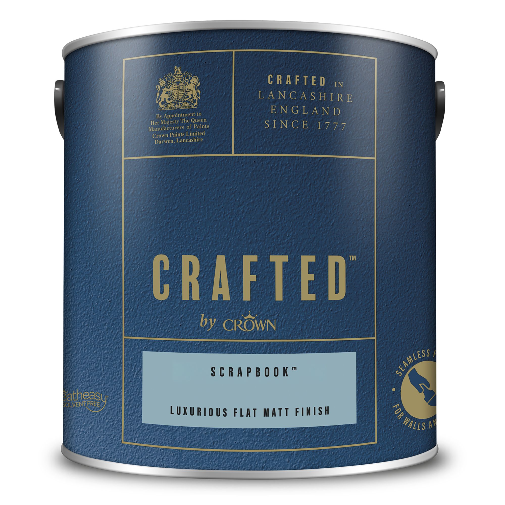 Crown Crafted Scrapbook Flat matt Multi-surface Emulsion paint, 2.5L