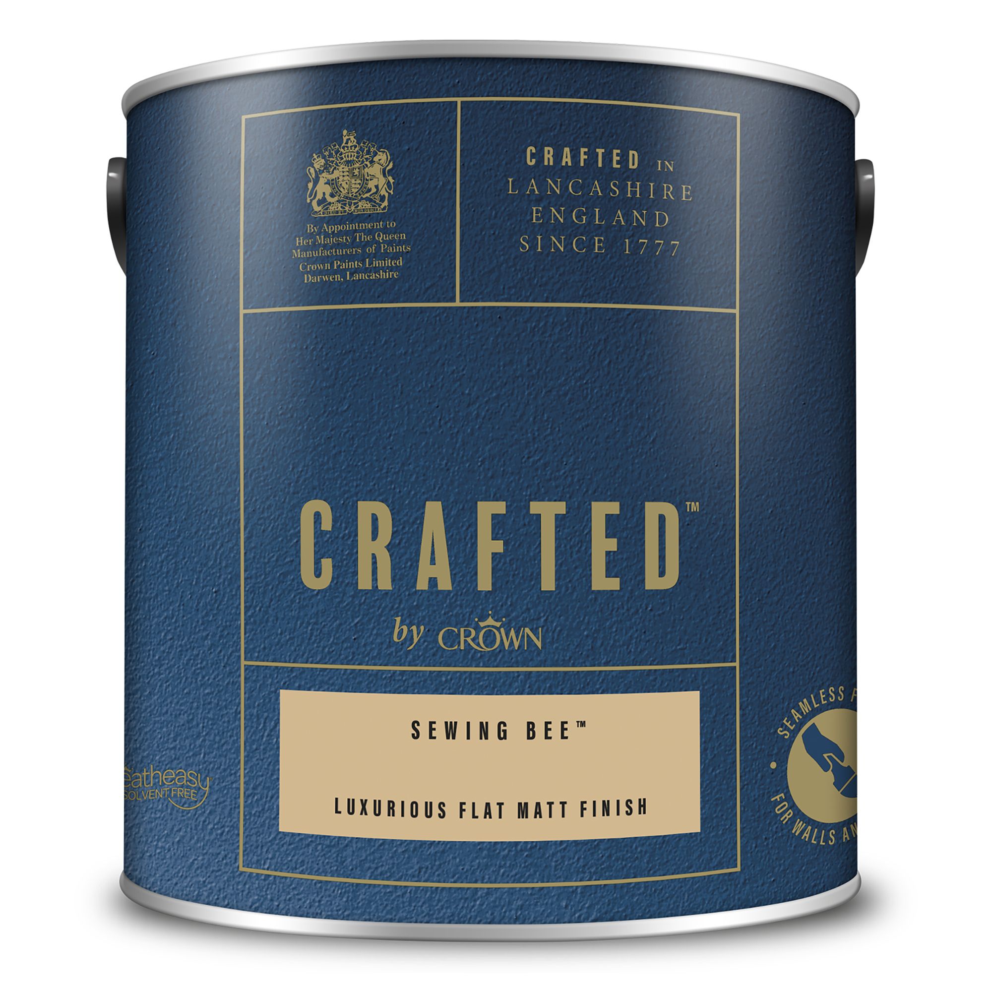 Crown Crafted Sewing Bee Flat matt Multi-surface Emulsion paint, 2.5L