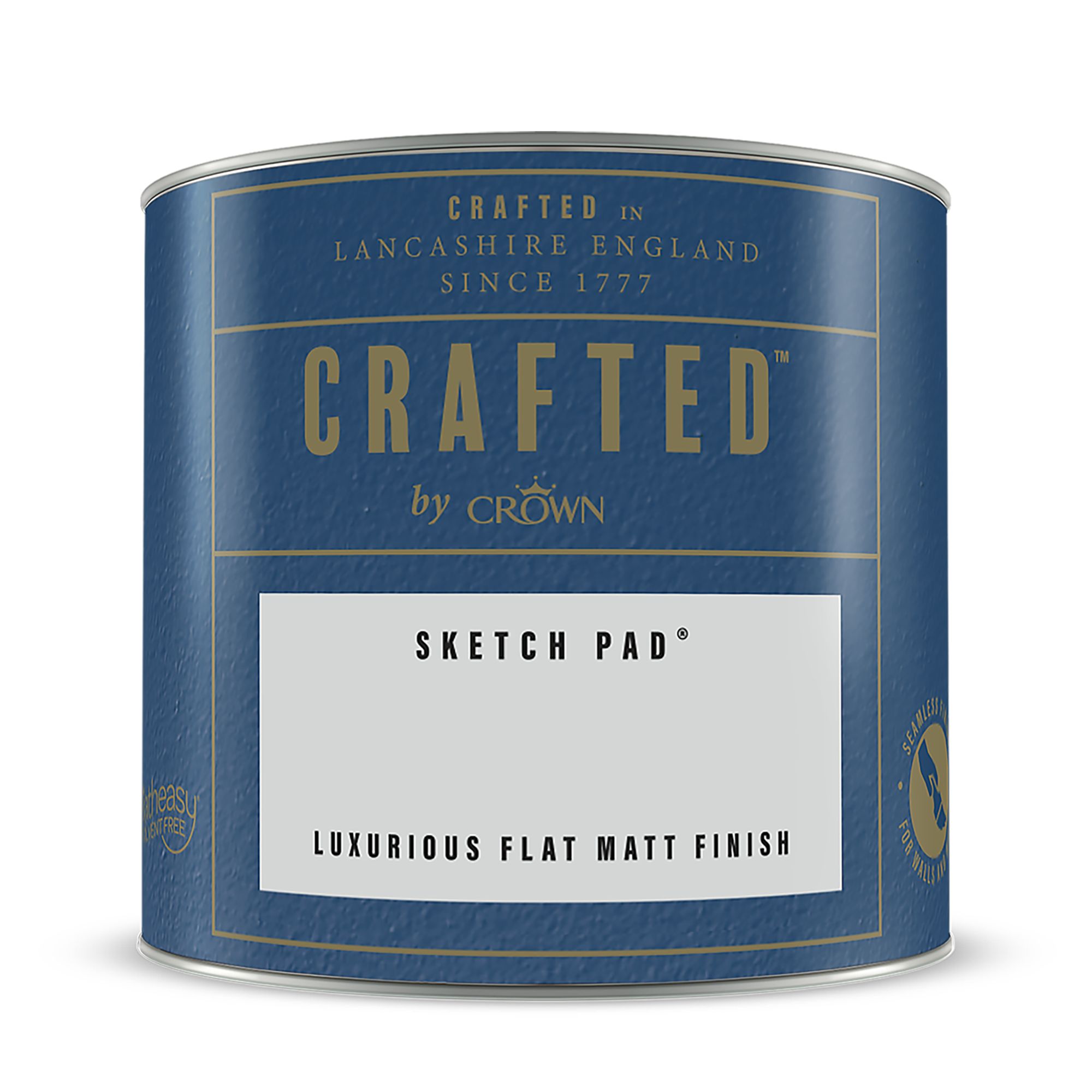 Crown Crafted Sketch Pad Flat matt Multi-surface Emulsion paint, 125ml Tester pot
