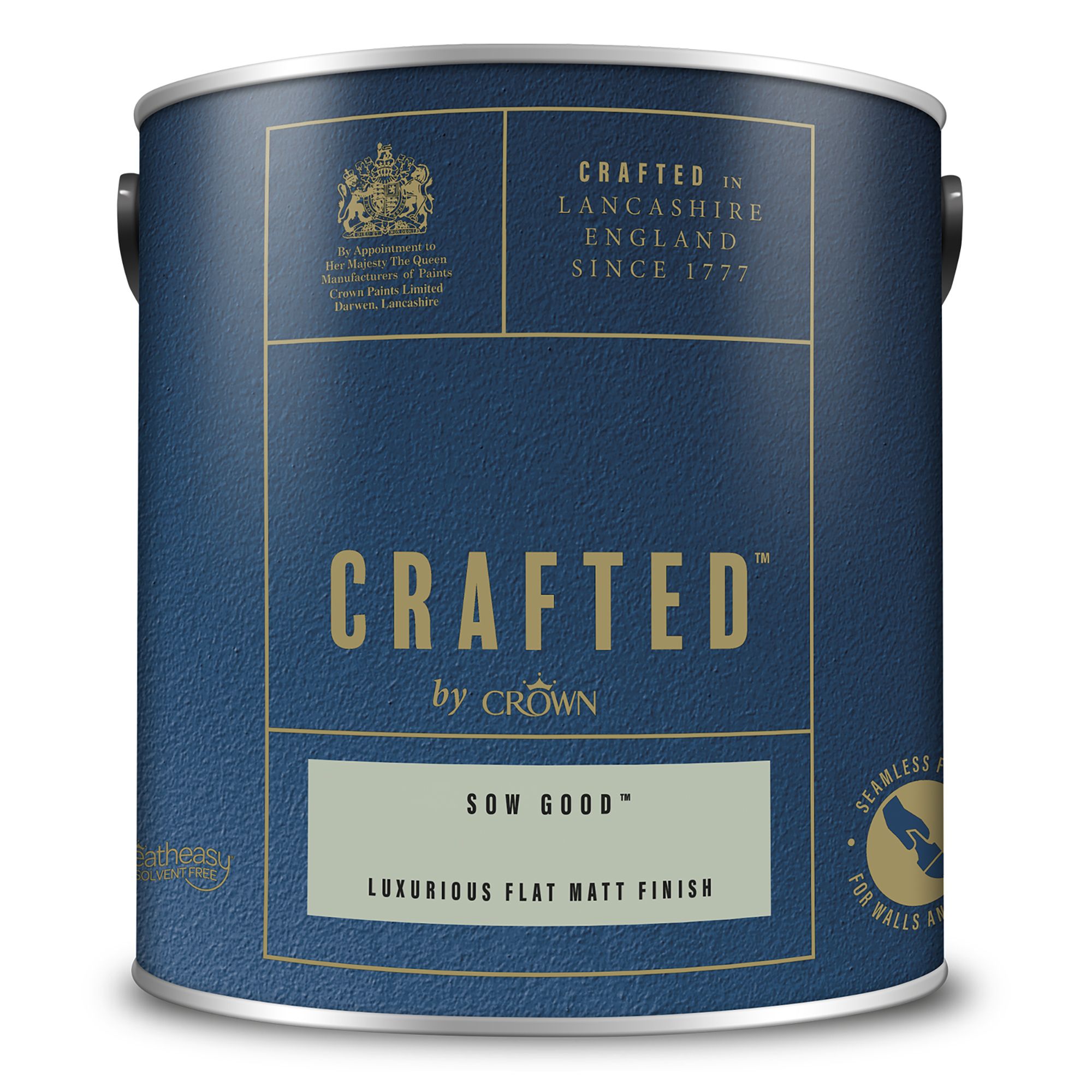 Crown Crafted Sow Good Flat matt Multi-surface Emulsion paint, 2.5L
