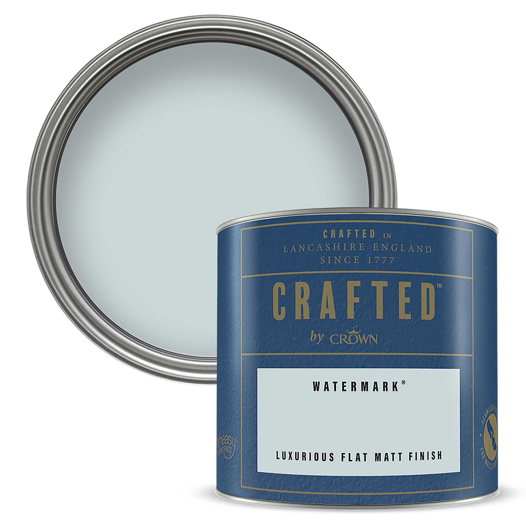 Crown Crafted Watermark Flat matt Multi-surface Emulsion paint, 125ml Tester pot