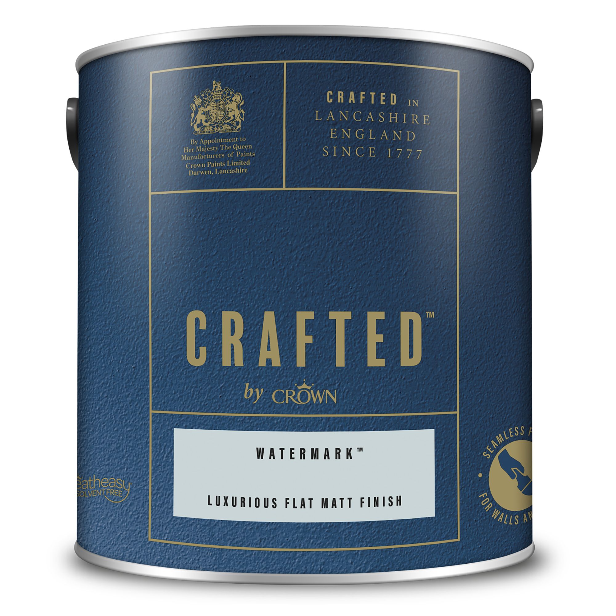 Crown Crafted Watermark Flat matt Multi-surface Emulsion paint, 2.5L