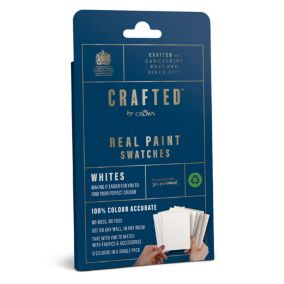 Crown Crafted Whites Paint swatch Pack of 8