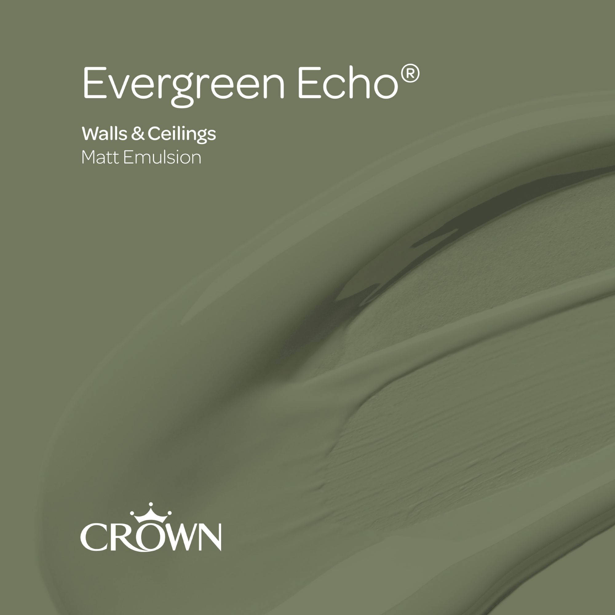 Crown Evergreen Echo Matt Wall & ceiling Emulsion paint, 2.5L