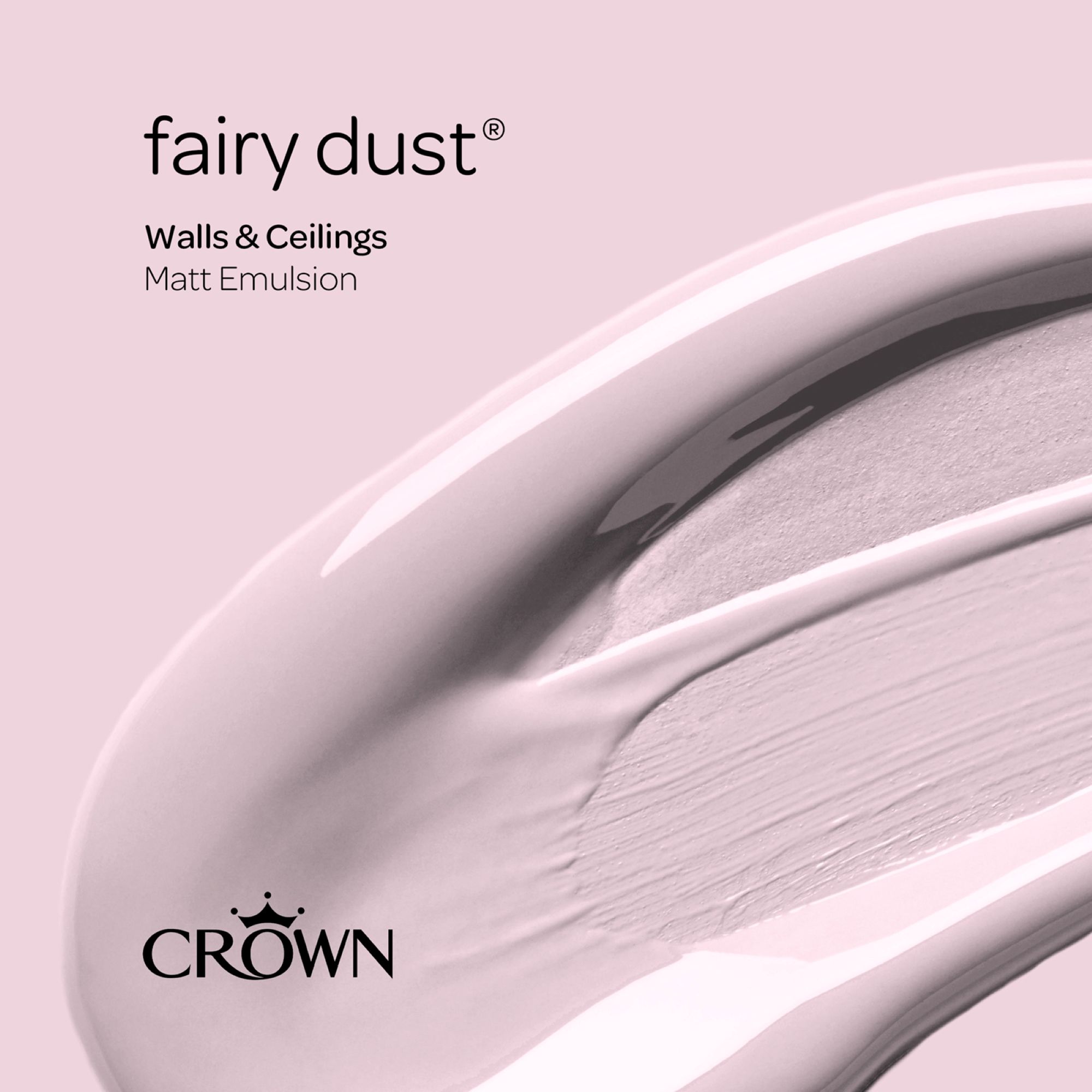 Crown Fairy Dust Matt Wall & ceiling Emulsion paint, 2.5L