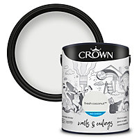 Crown Fresh Coconut Mid sheen Emulsion paint, 5L