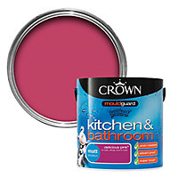Crown Kitchen & bathroom Delicious pink Matt Emulsion paint, 2.5L