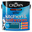 Crown Kitchen & bathroom Intense aqua Matt Emulsion paint, 2.5L