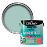 Crown Kitchen & bathroom Soft duck egg Mid sheen Emulsion paint, 2.5L